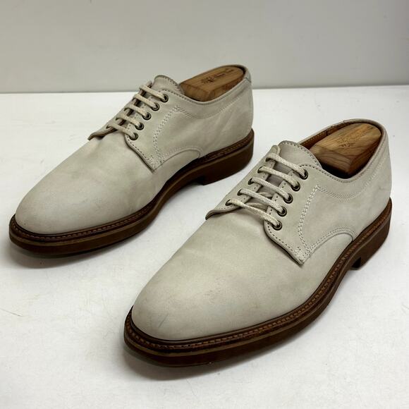 VERY GOOD Armani Jeans White Dirty Bucks Nubuck Derby Made in USA Men’s 9 D main image 7